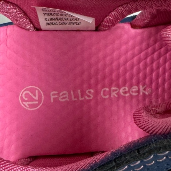 Falls Creek Navy And Pink Jill Sandals Size 12M - Picture 9 of 9